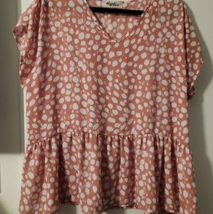 Olive ave peplum top